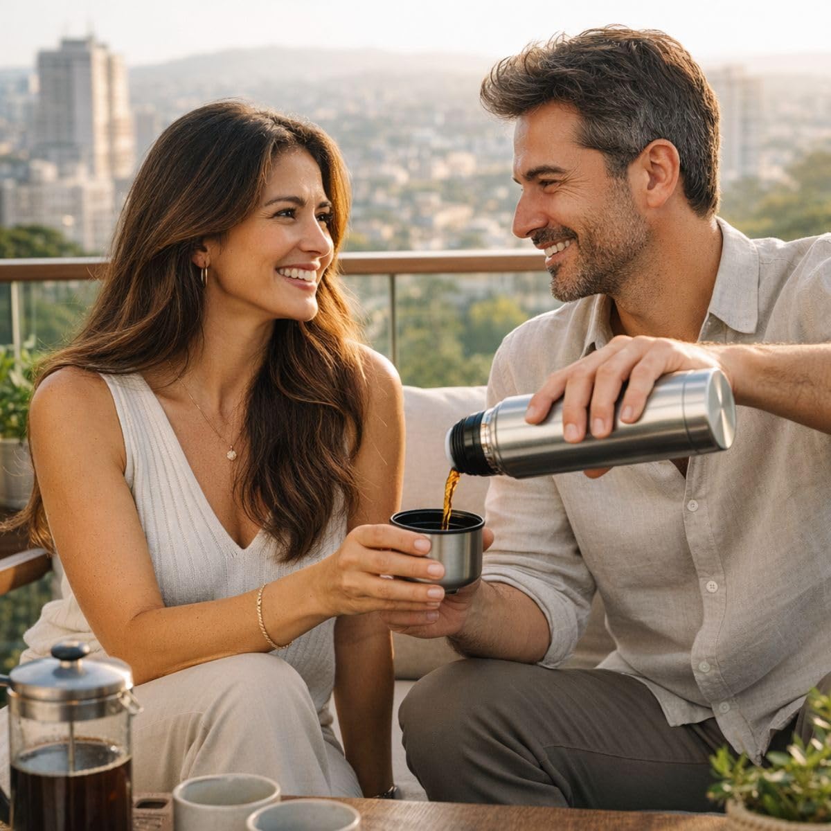 350-ml-Thermosflasche aus Edelstahl